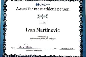 School's Most Athletic Person Award